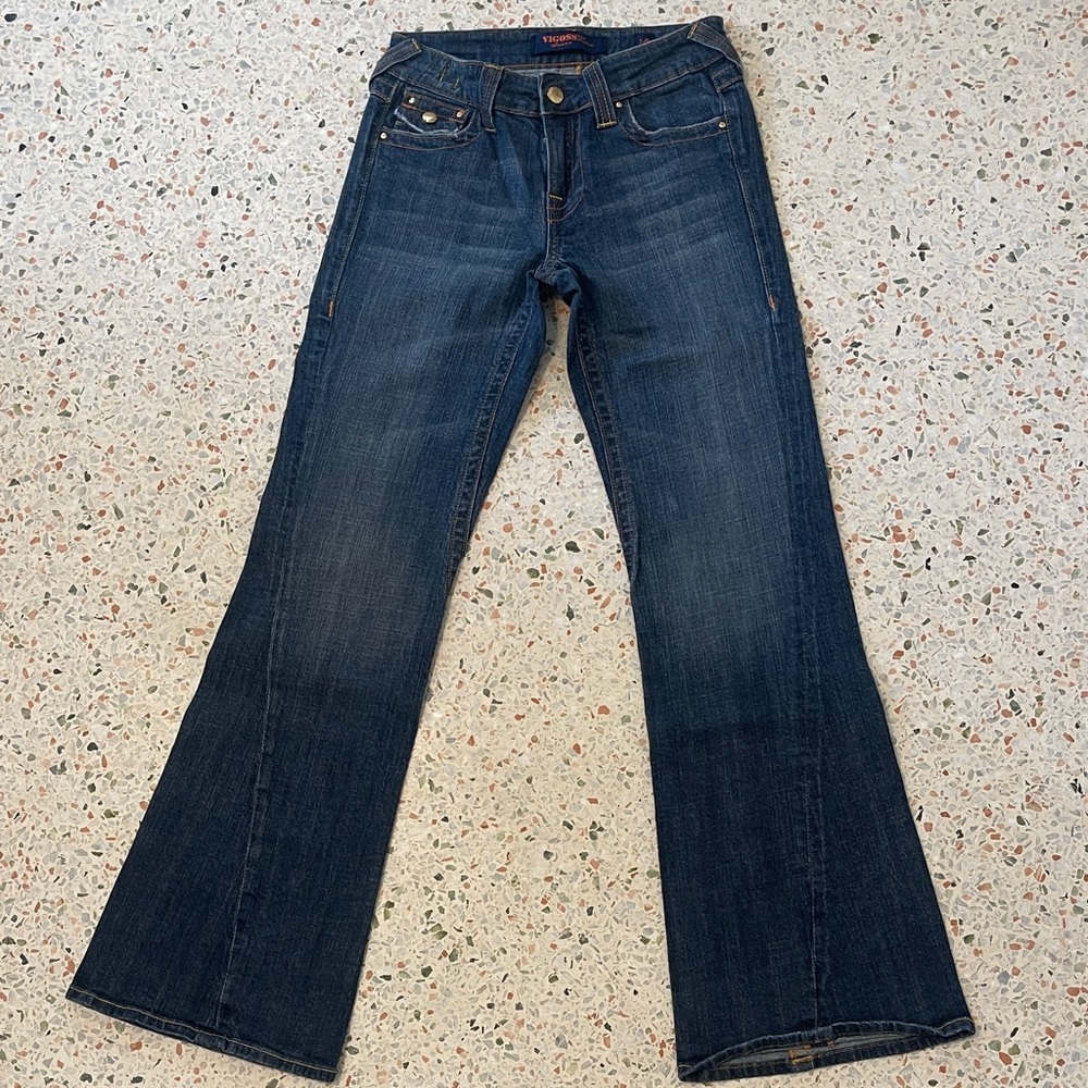 Vigoss Dark Blue Flare Jeans5/6 32 Inseam
